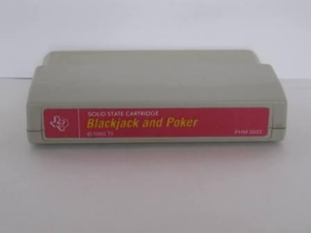 Blackjack and Poker (Color Label) - TI-99/4A Game
